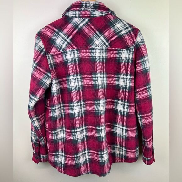 Soho Threads Plush Shirt Jacket Womens Plaid - Picture 7 of 9